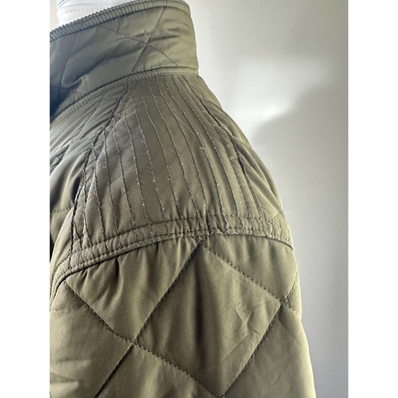Lauren Ralph Lauren Quilted Barn Field Jacket Coat Zip Snap Green Plus Size 3X - Picture 7 of 15